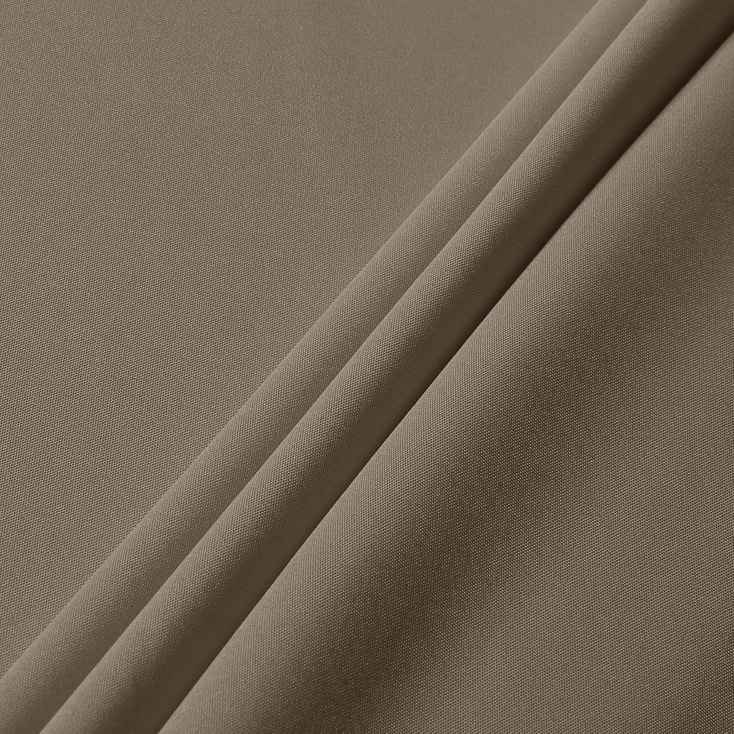 sancua Round Tablecloth - 48 Inch - Water Resistant Spill Proof Washable Polyester Table Cloth Decorative Fabric Table Cover for Dining Tables, Buffet Parties and Camping, Taupe