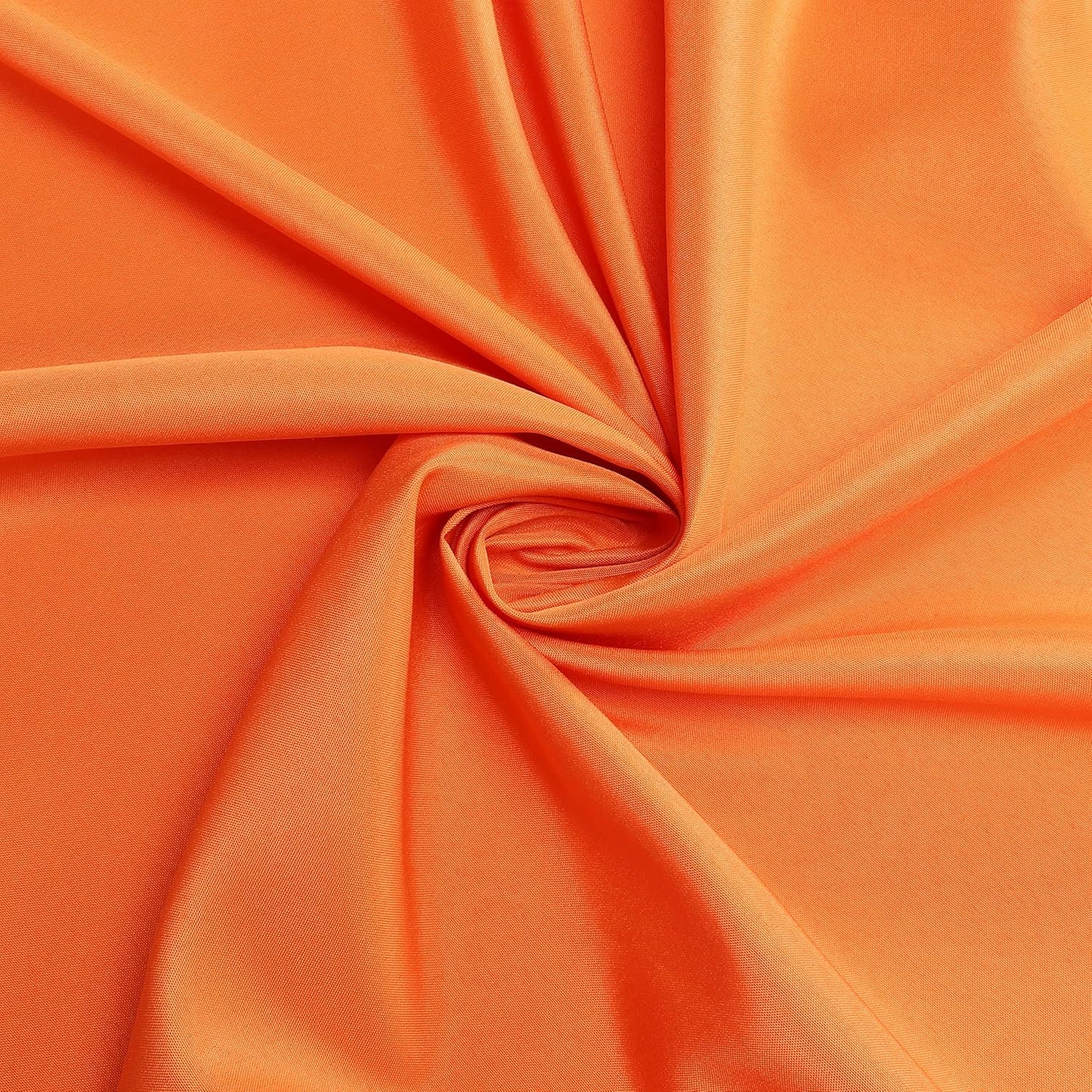 sancua Round Tablecloth - 80 Inch - Water Resistant Spill Proof Washable Polyester Table Cloth Decorative Fabric Table Cover for Dining Tables, Buffet Parties and Camping, Orange