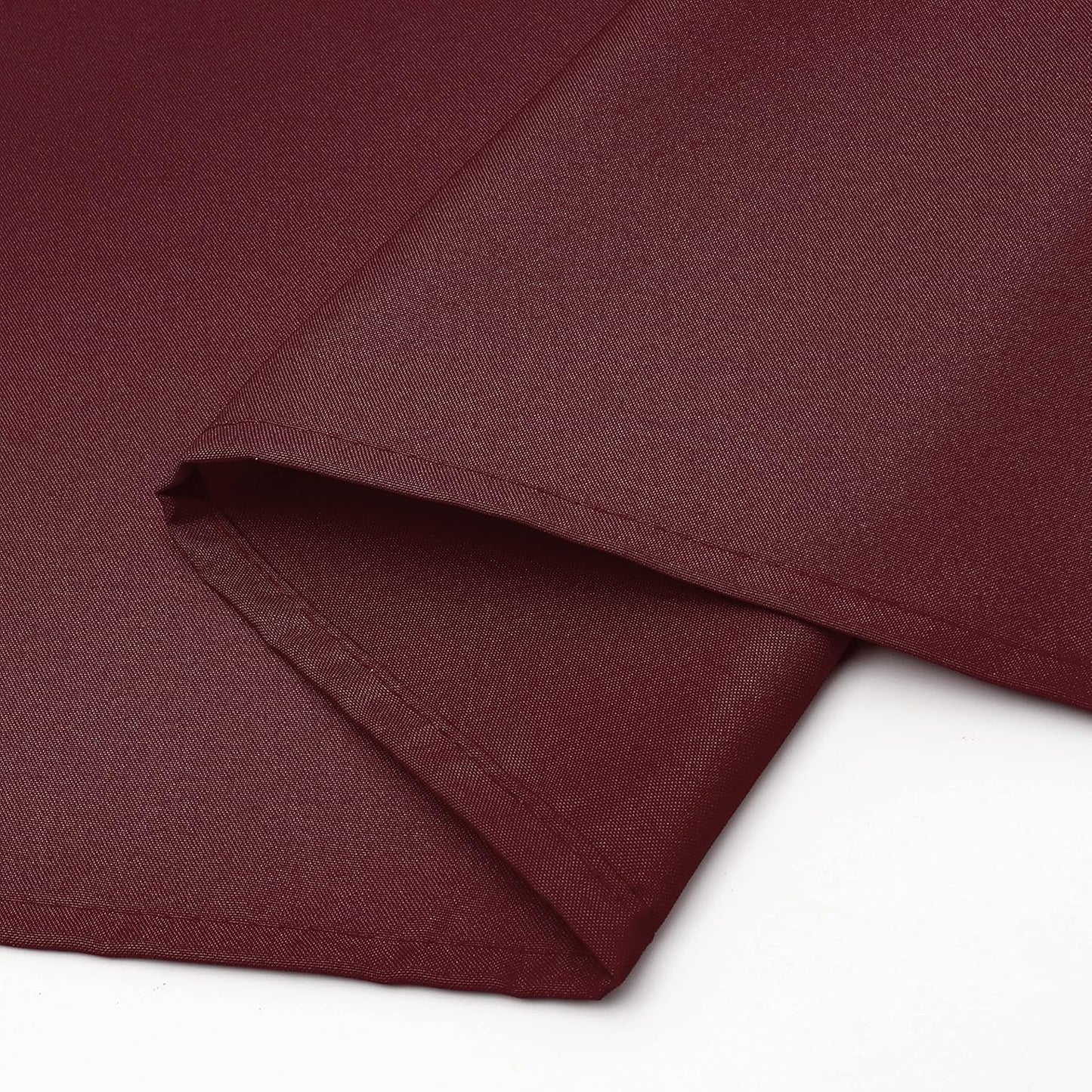 Wewoch Burgundy Rectangle Tablecloth Water Resistant Washable Polyester Table Cloth for Dining,Kitchen, Parties Weddings and Outdoor Use 60 Inch by 104 Inch