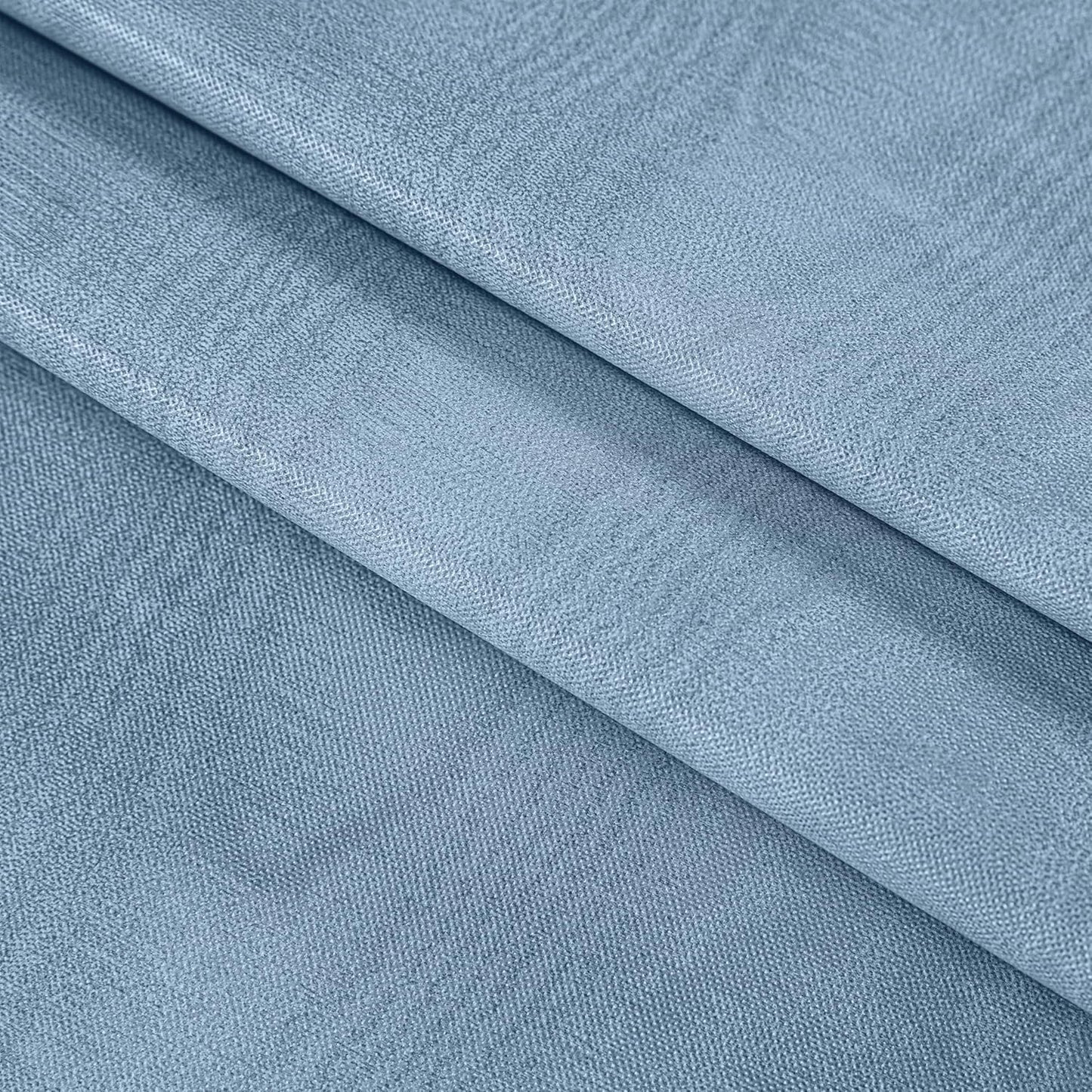 Newbridge Vinyl Flannel Backed Tablecloth, 52 x 52 Inch Square, Blue Moire Wavy Solid Design, Heavyweight Indoor Outdoor Waterproof Table Cover, Easy Care Wipe Clean