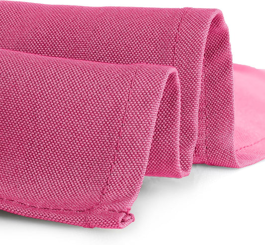 Gee Di Moda Rectangle Tablecloth - 90 x 156 Inch Fuchsia Table Cloth for 8 Foot Table with Floor-Length Drop - Heavy Duty Washable Fabric - 8 Ft Buffet Table, Holiday Party, Wedding & Baby Shower