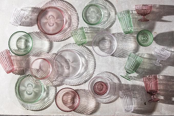 Fortessa Archie Glass Salad/Dessert Plate, 8.5 Inch, Clear