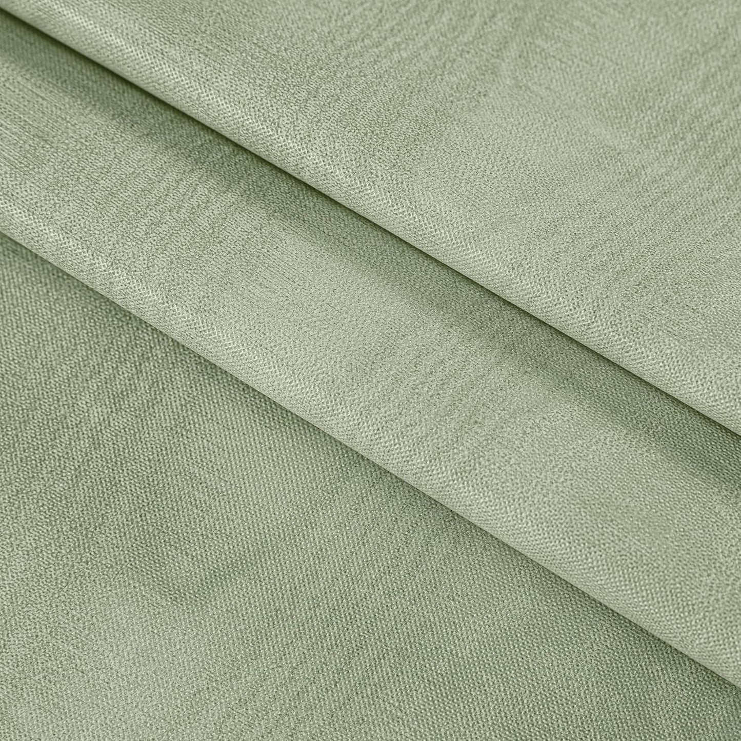 Newbridge Vinyl Flannel Backed Tablecloth, 52 x 70 Inch Rectangle, Sage Green Moire Wavy Solid Design, Heavyweight Indoor Outdoor Waterproof Table Cover, Easy Care Wipe Clean