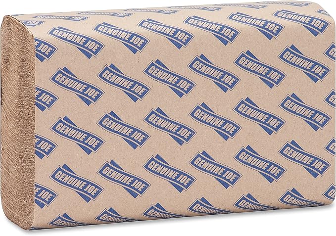 Genuine Joe GJO21040 Multifold Natural Towels (16 Packs, 250 per pack)