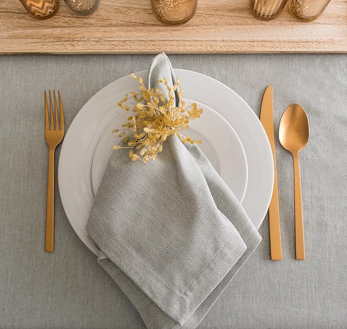 DII Chambray Kitchen, Tabletop Collection, Artichoke Green, 60x104