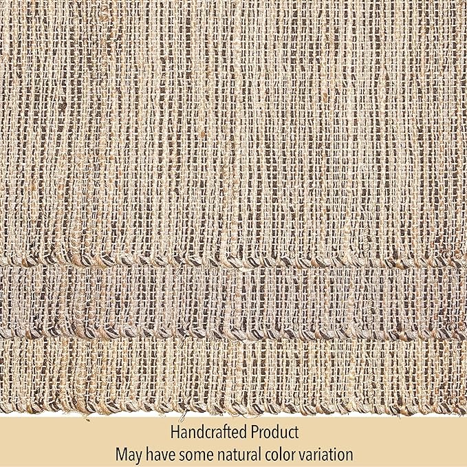 Chardin Home Natural Jute & Brown Placemats, Set of 4 – Rustic Handmade Boho Table Mats, 13x19 Inch Dining Table Placemats for Kitchen, Everyday Meals, Holidays, Farmhouse or Modern Table Décor