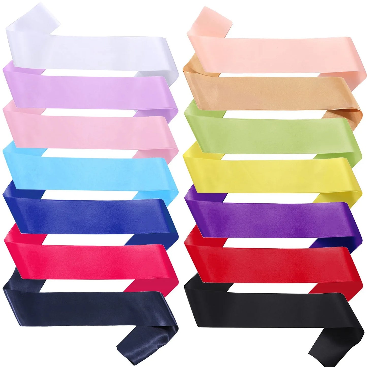1 Piece Blank Satin Sash Plain Sash Party Event Diy Your Own Sash Wedding Bachelorette Party Bridal Shower Birthday Party Favors
