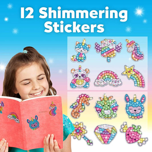 Kids Big Gem Diamond Painting Kit DIY Art Crafts Magical 5D Crysal Paint by Number Mosaic Stickers Boys Girls Diamond Embroidery
