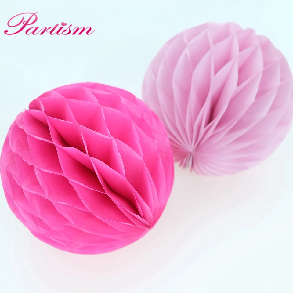 10PCS 4''(10cm) Tissue Paper Lantern Honeycomb High Quality Ball For Home Garden Wedding & Kids Birthday Party Decorations