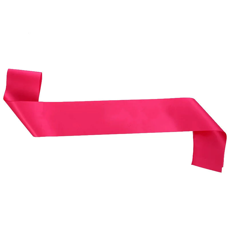 1 Piece Blank Satin Sash Plain Sash Party Event Diy Your Own Sash Wedding Bachelorette Party Bridal Shower Birthday Party Favors