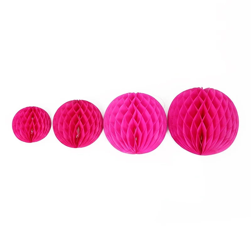 1pc10/15/20/25/30cm Decorative Paper Honeycomb Ball Pastel Flower Wedding Kid Birthday Party Decoration Baby Shower Supplies