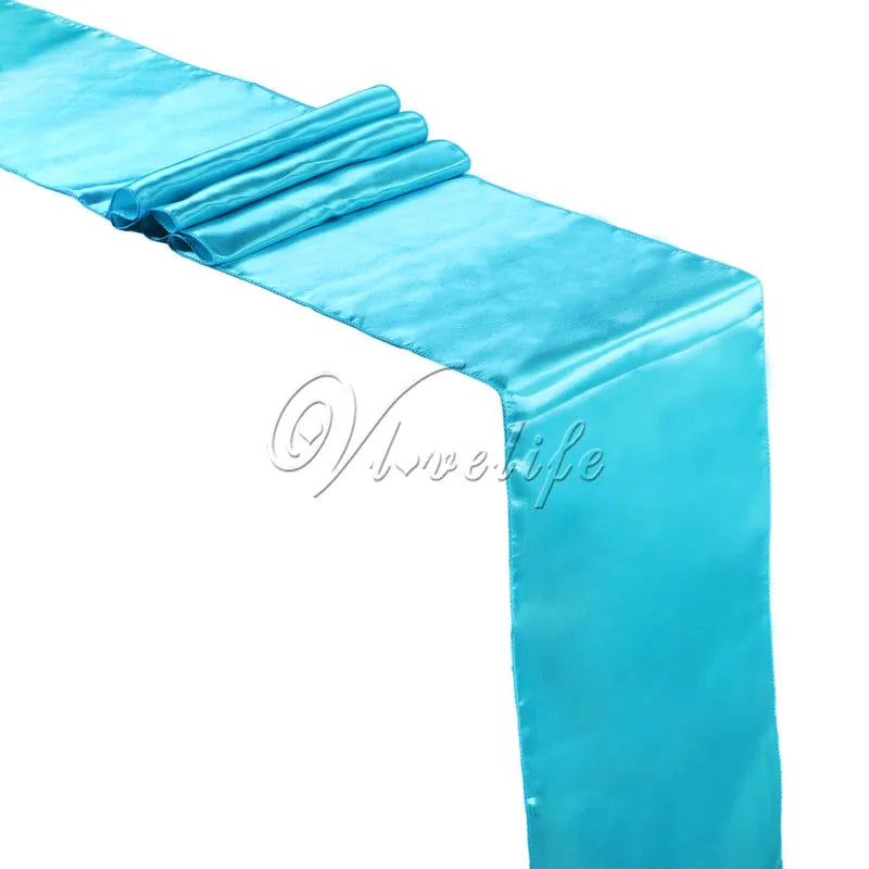 Satin Table Runner For Wedding Party Event Banquet Table Runner Luxury Dinner Tablecloth Home Wedding Table Decoration