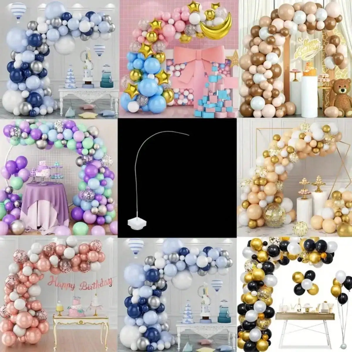 Balloon Arch Kit 2.5 Meters/8.2 Feet Free Bending and Deformation Balloon Column Bracket, Irregular Independent Hanging Vertical