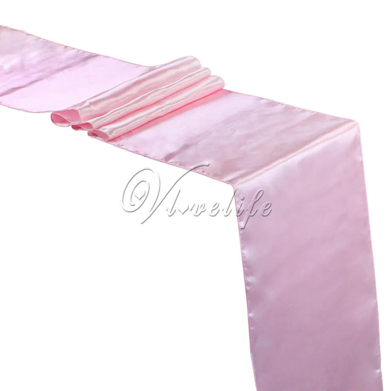 Satin Table Runner For Wedding Party Event Banquet Table Runner Luxury Dinner Tablecloth Home Wedding Table Decoration