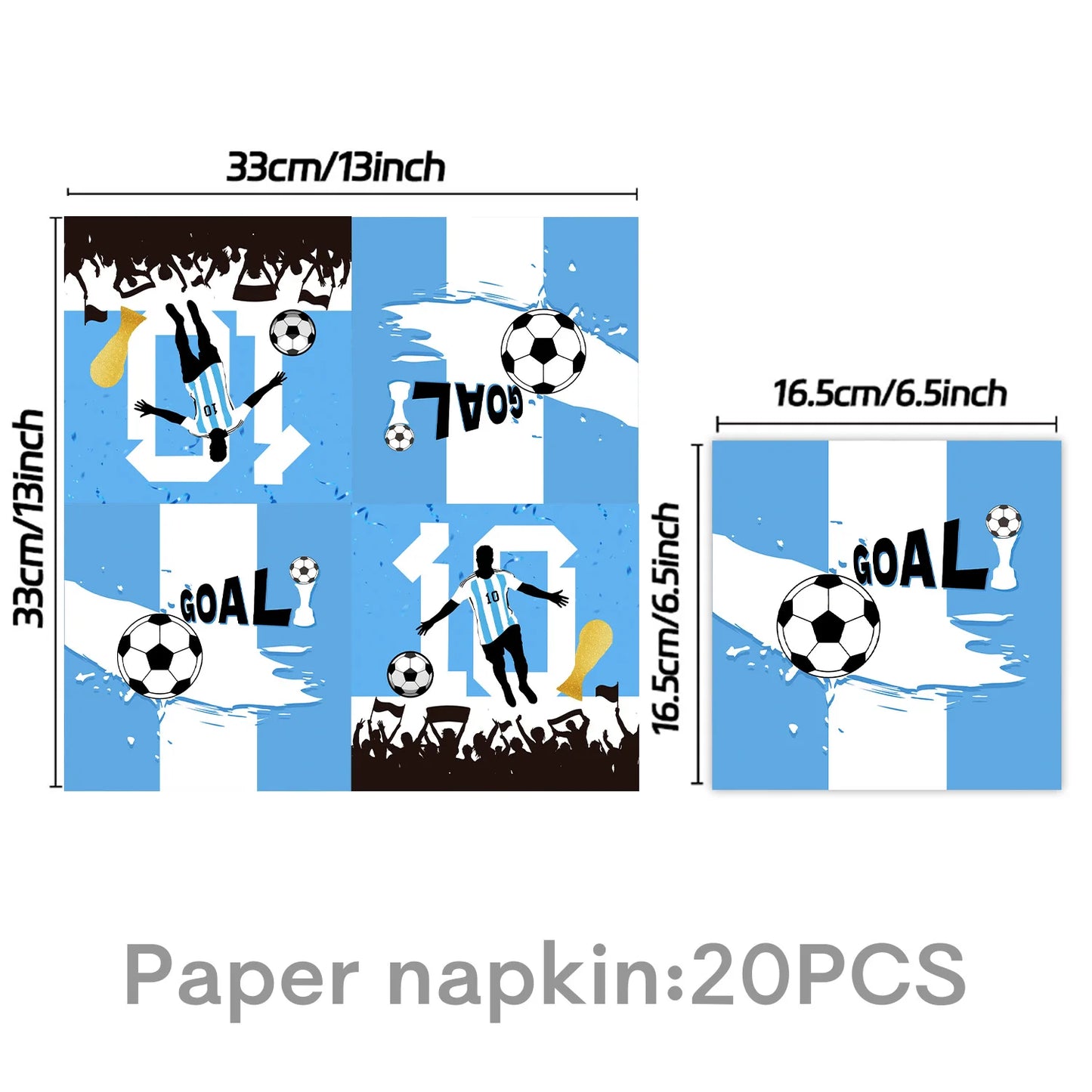 Soccer Party Supplies Superstar Messi Football Birthday Party Decoration Disposable Tableware Tablecloth Plates Cup Backdrop