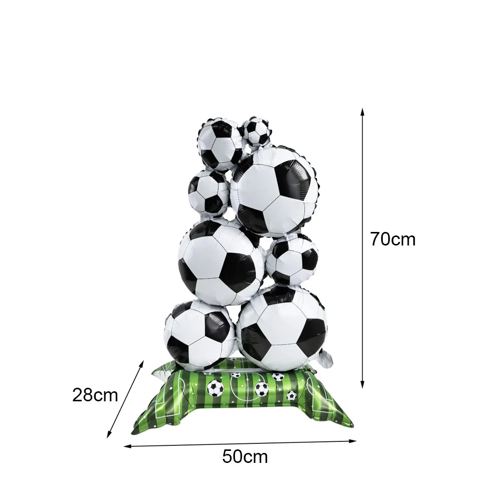 Soccer Theme Disposable Tableware Set Paper Plates Cups Napkins Tablecloth Boys Sports Football Birthday Party Decor Supplies