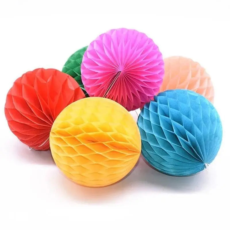 10PCS 4''(10cm) Tissue Paper Lantern Honeycomb High Quality Ball For Home Garden Wedding & Kids Birthday Party Decorations