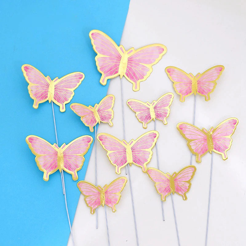 Butterfly Party Tableware Set  Butterfly Pattern Paper Plate Napkin Cup Disposable Tablecloth for Baby Shower Birthday Supplies