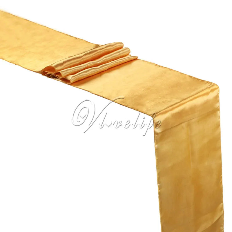Satin Table Runner For Wedding Party Event Banquet Table Runner Luxury Dinner Tablecloth Home Wedding Table Decoration