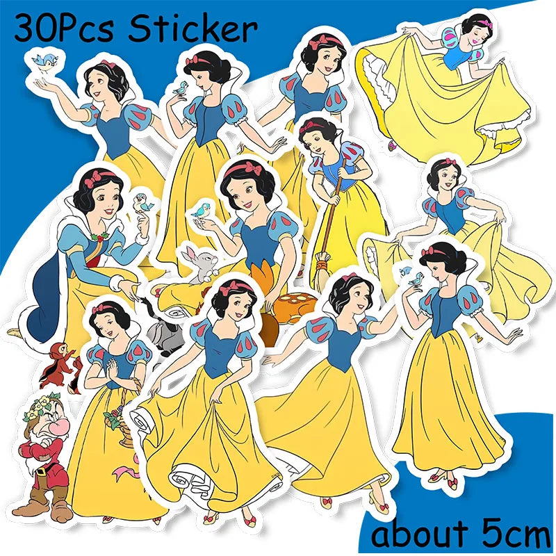 Snow White Birthday Party Set Cup Plate Napkins Tablecloth Cake Topper Balloons Disposable Tableware Baby Shower Supplies
