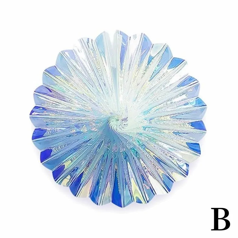 Hanging Honeycomb Ball Decor Paper Fan Snowflake Garlands Shiny Iridescent Party Decorations Birthday Wedding Disco Party Supply