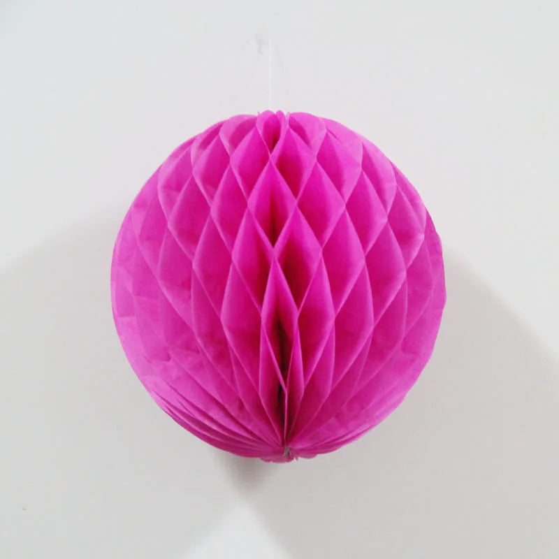 1pc10/15/20/25/30cm Decorative Paper Honeycomb Ball Pastel Flower Wedding Kid Birthday Party Decoration Baby Shower Supplies