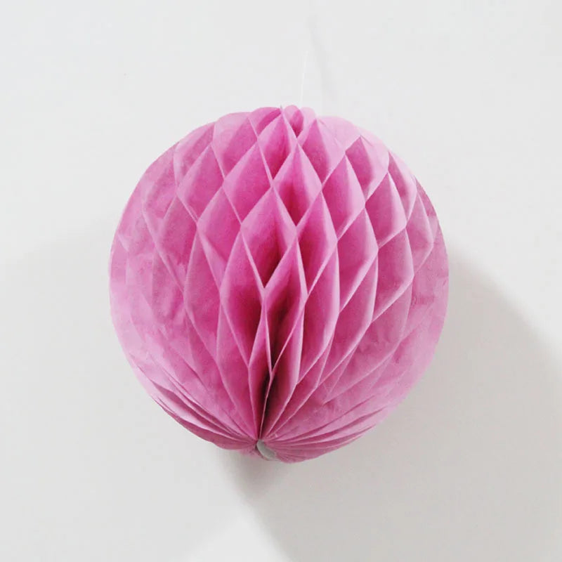 1pc10/15/20/25/30cm Decorative Paper Honeycomb Ball Pastel Flower Wedding Kid Birthday Party Decoration Baby Shower Supplies