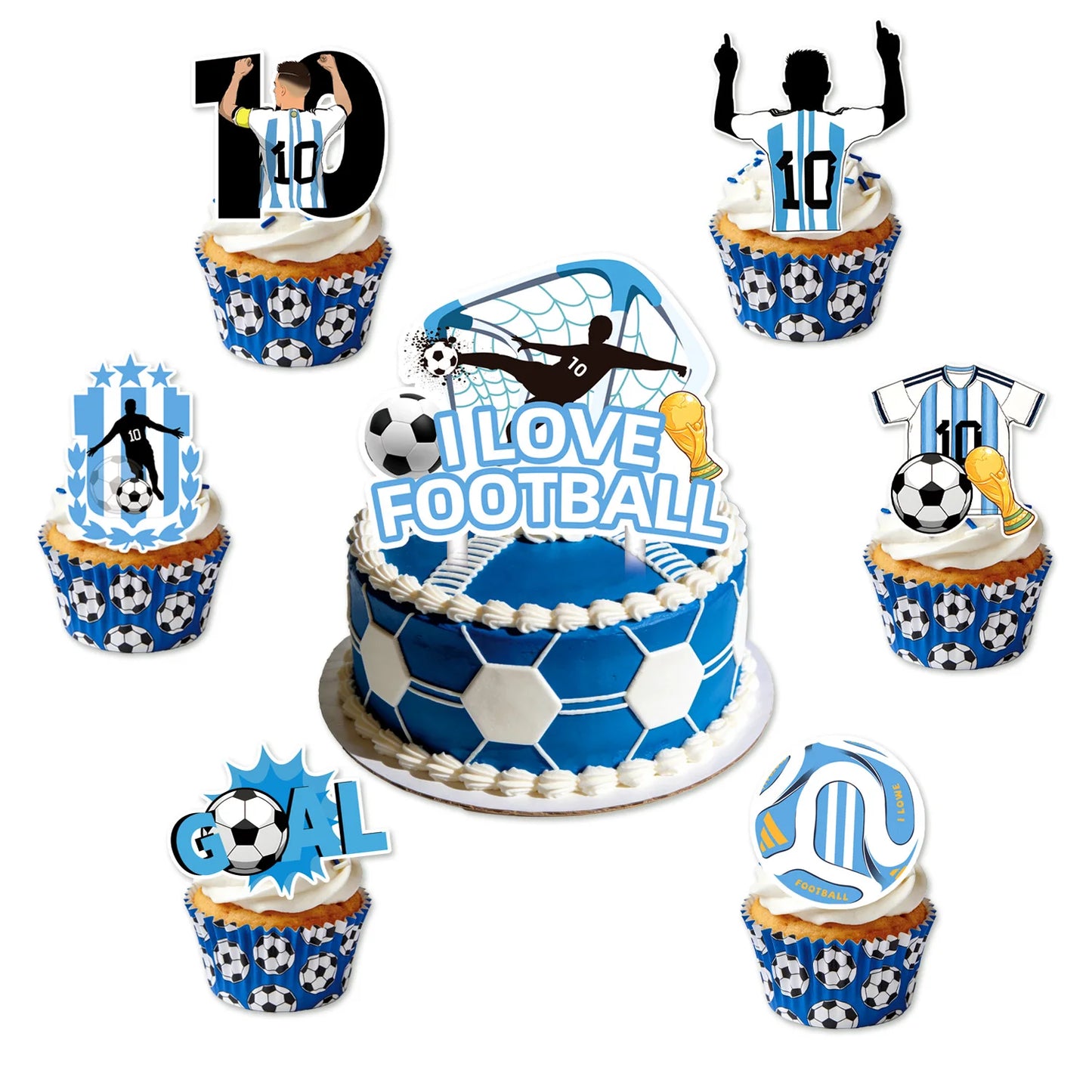 Soccer Party Supplies Superstar Messi Football Birthday Party Decoration Disposable Tableware Tablecloth Plates Cup Backdrop