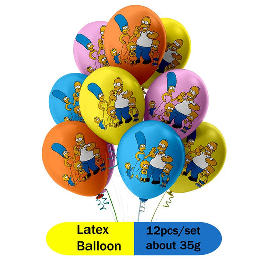 Birthday Party Decorations Disposable Tableware Set Paper Plate Banner Tablecloth Balloon Kids Adult Party Supplies