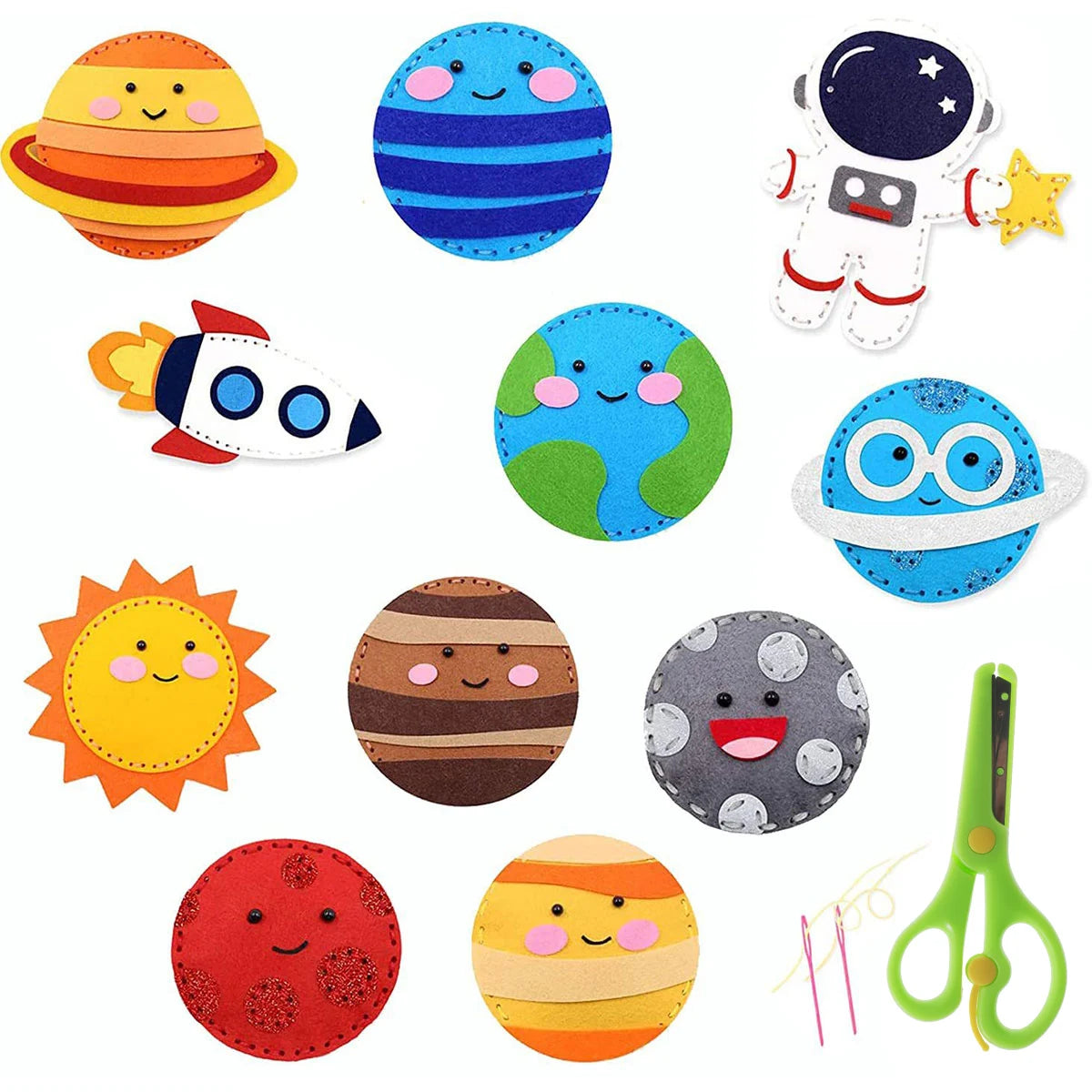 Sewing Crafts Kits Forest Creatures DIY Sewing Felt Plush Animals for Beginner Kids Educational Art Supplies Toy Craft Kit
