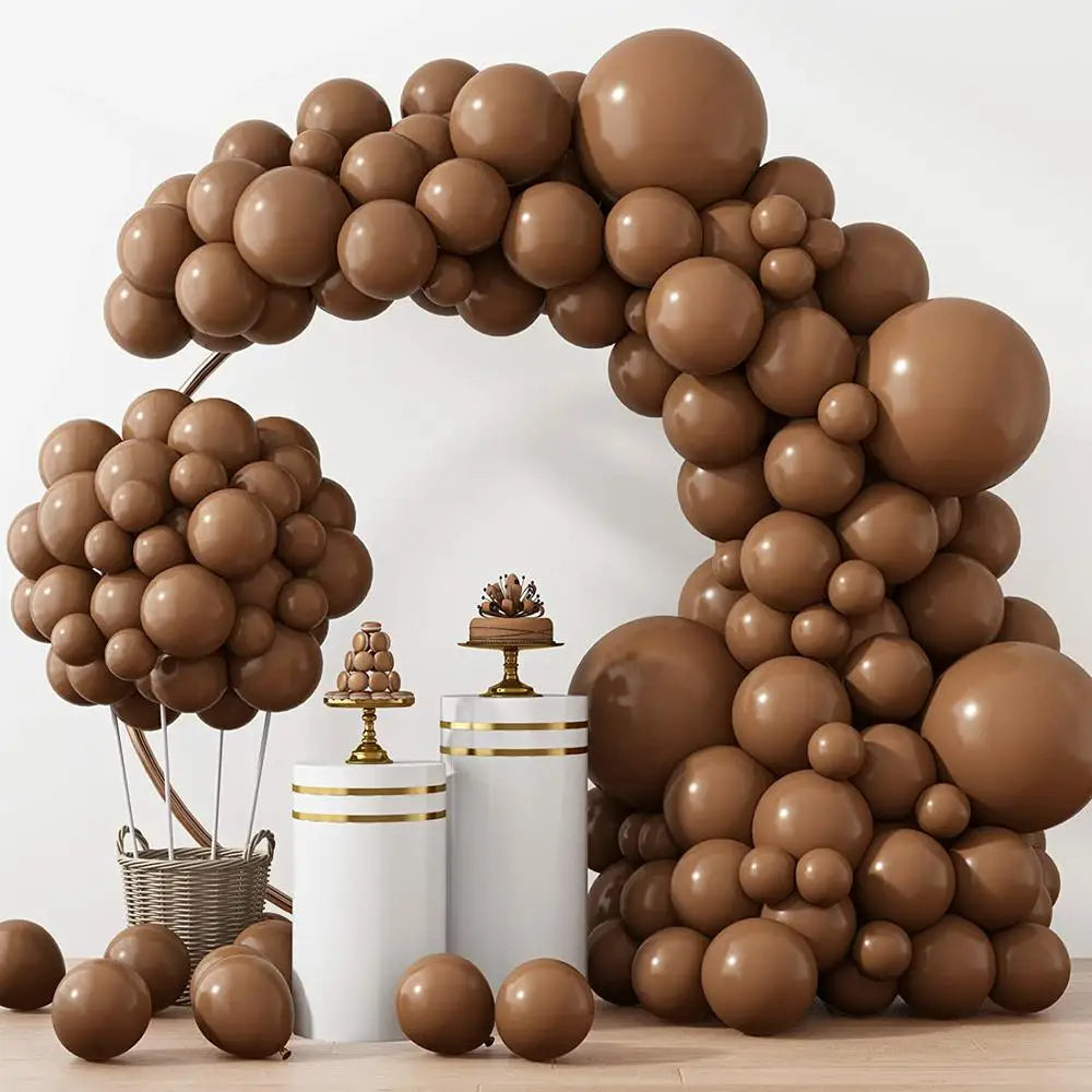 Metallic Gold Latex Balloons Multi Sizes  Balloon Arch Kit for Birthday Party Graduation Baby Shower