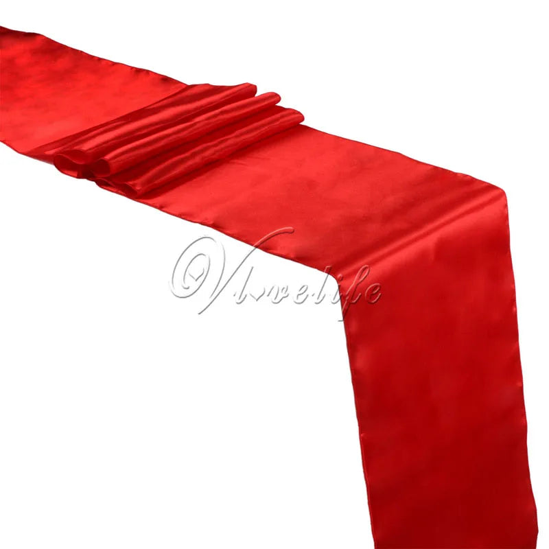 Satin Table Runner For Wedding Party Event Banquet Table Runner Luxury Dinner Tablecloth Home Wedding Table Decoration