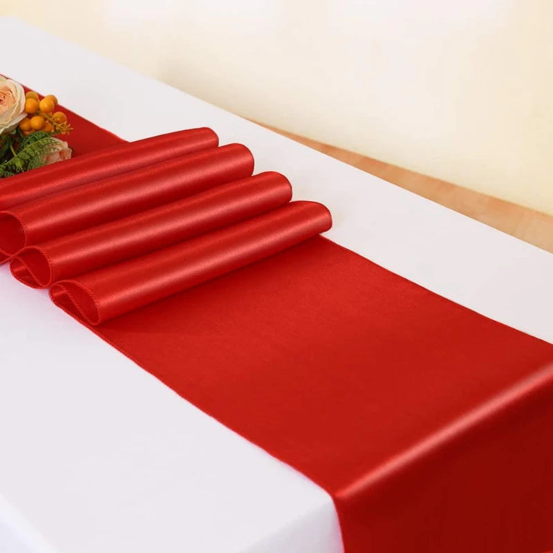 Satin Table Runner For Wedding Party Event Banquet Table Runner Luxury Dinner Tablecloth Home Wedding Table Decoration