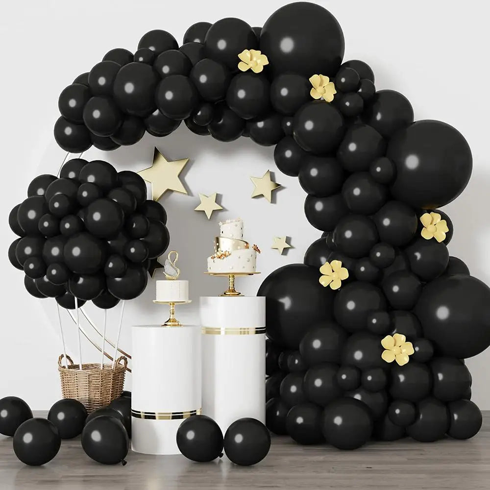 Metallic Gold Latex Balloons Multi Sizes  Balloon Arch Kit for Birthday Party Graduation Baby Shower