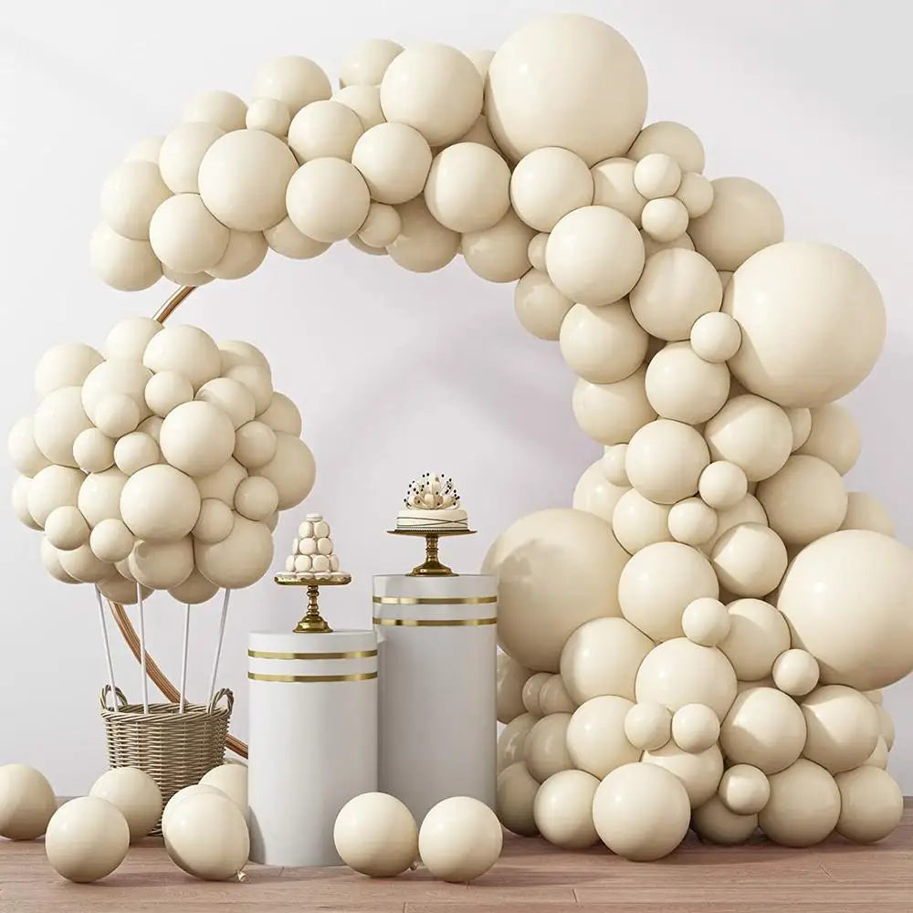 Metallic Gold Latex Balloons Multi Sizes  Balloon Arch Kit for Birthday Party Graduation Baby Shower