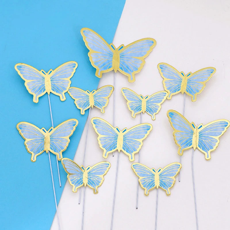 Butterfly Party Tableware Set  Butterfly Pattern Paper Plate Napkin Cup Disposable Tablecloth for Baby Shower Birthday Supplies