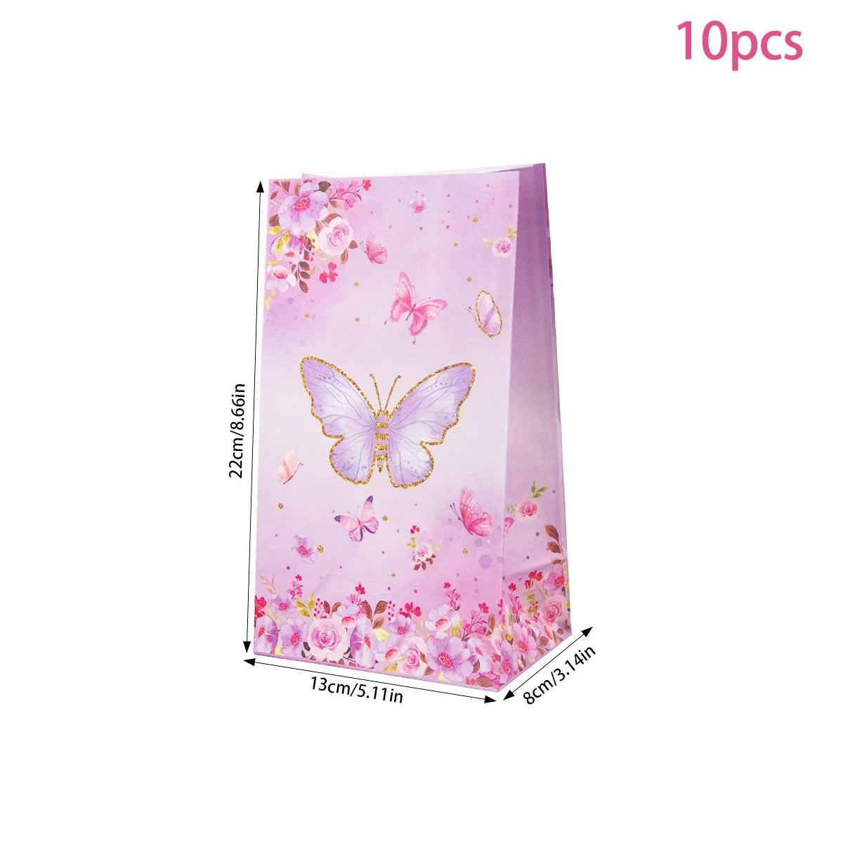 Butterfly Party Tableware Set  Butterfly Pattern Paper Plate Napkin Cup Disposable Tablecloth for Baby Shower Birthday Supplies